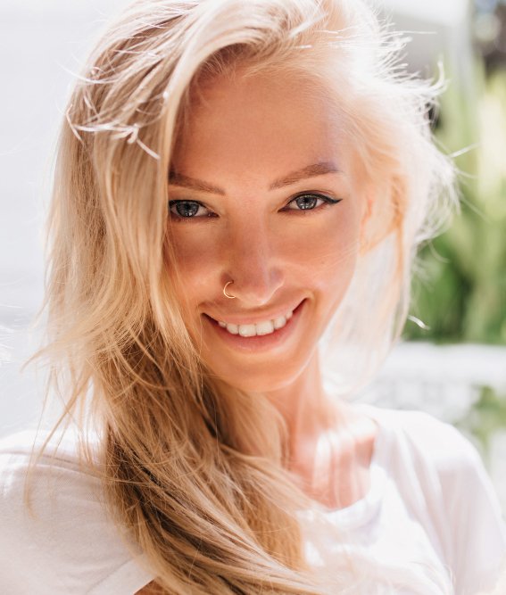 Smiling lady Smiling lady