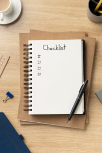 checklist example with a pen checklist example with a pen
